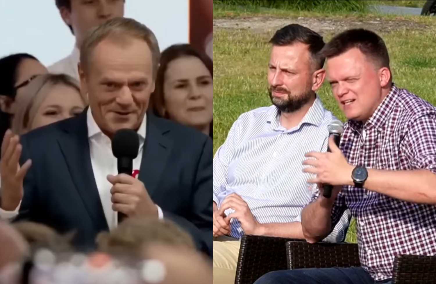 Donald Tusk, Władysław Kosiniak-Kamysz, Szymon Hołownia